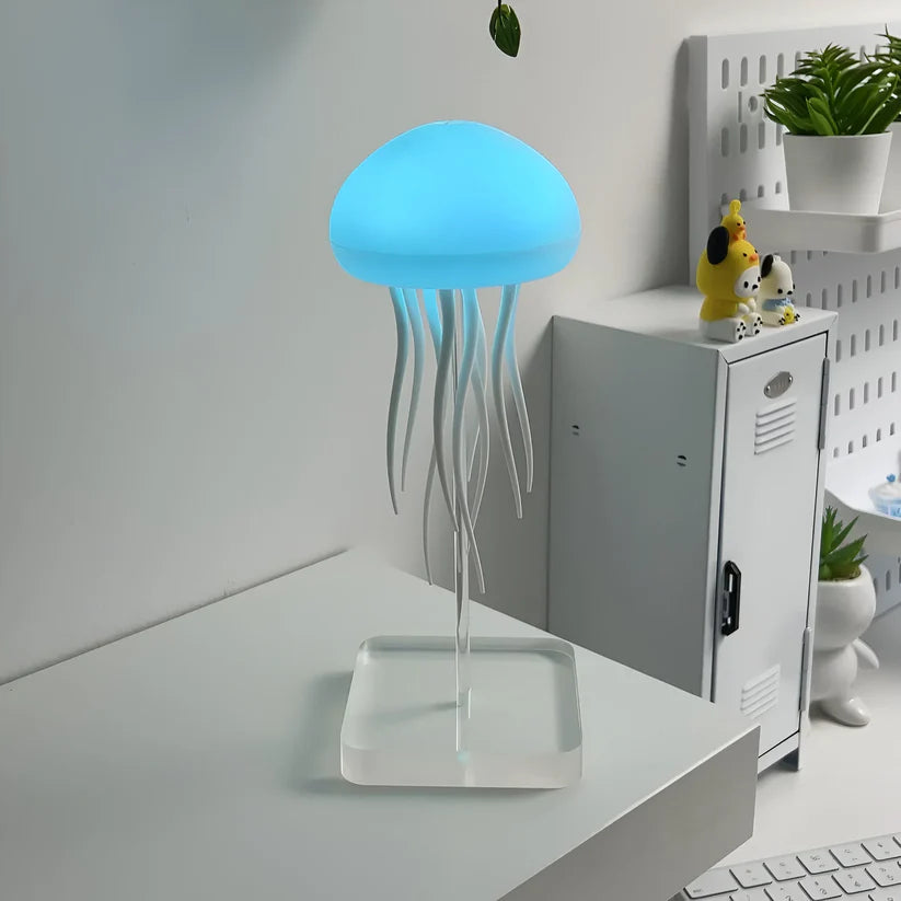 Lampe de Chevet Originale Méduse Dansante LED - Opale