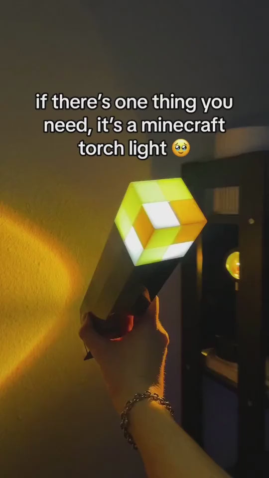 Charger la vidéo : Lampe-torche-minecraft-video