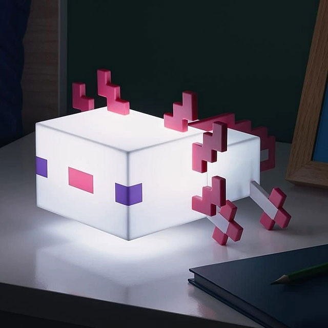 Lampe de Chevet Minecraft Axolotl