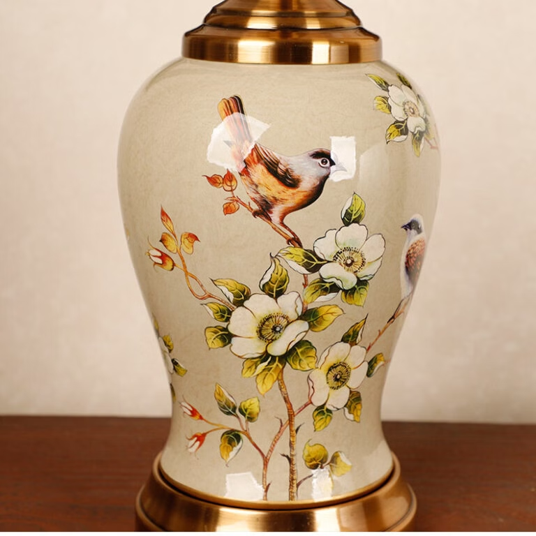 Lampe de Chevet Classique en Céramique style asiatique