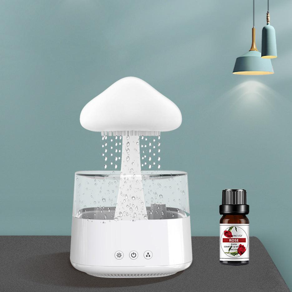 Lampe petit Champignon humidificateur d’air avec pluie apaisante