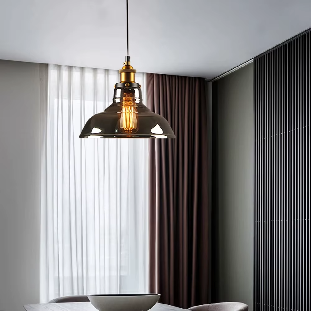 Lampe de chevet Industrielle Suspendue - Opale