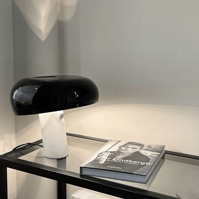 Lampe de chevet Champignon en Marbre - Opale
