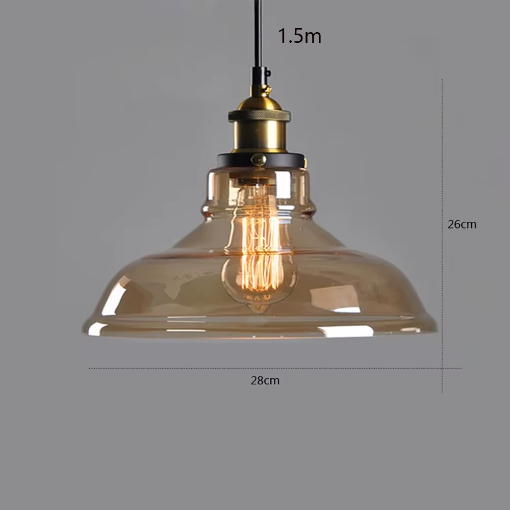 Lampe de chevet Industrielle Suspendue - Opale