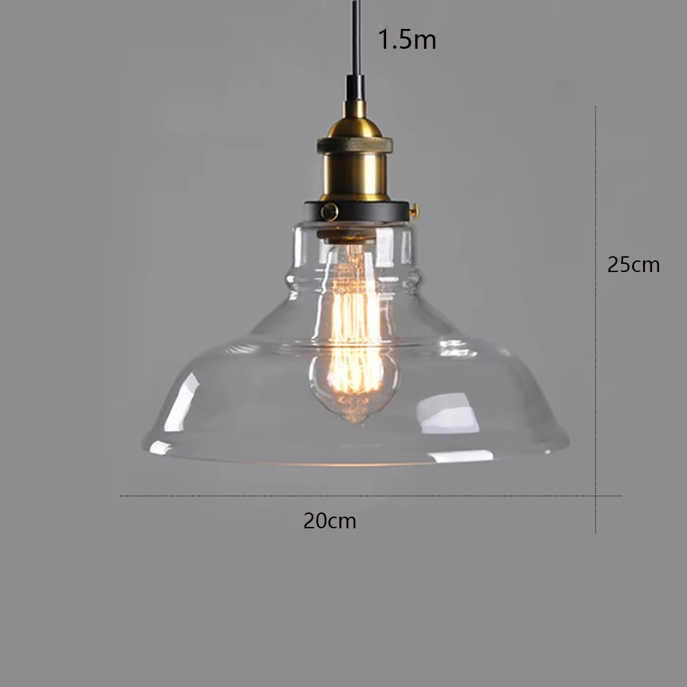 Lampe de chevet Industrielle Suspendue - Opale