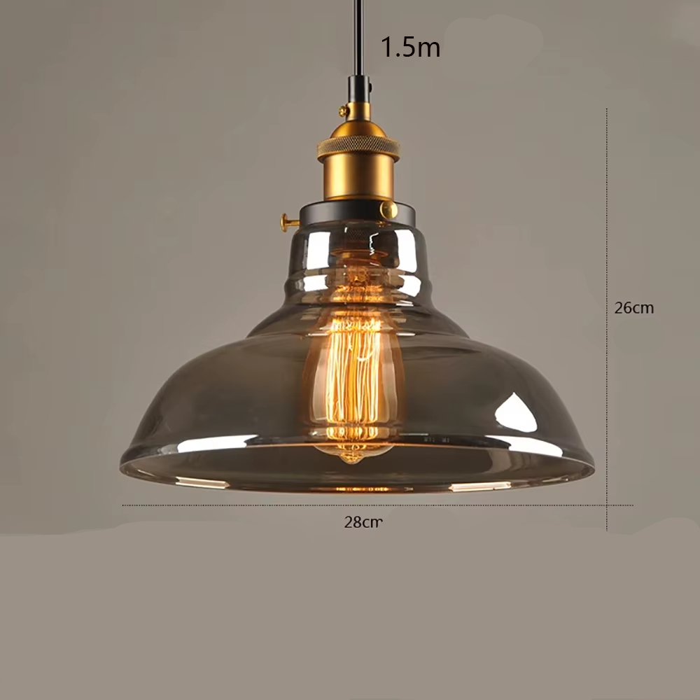 Lampe de chevet Industrielle Suspendue - Opale