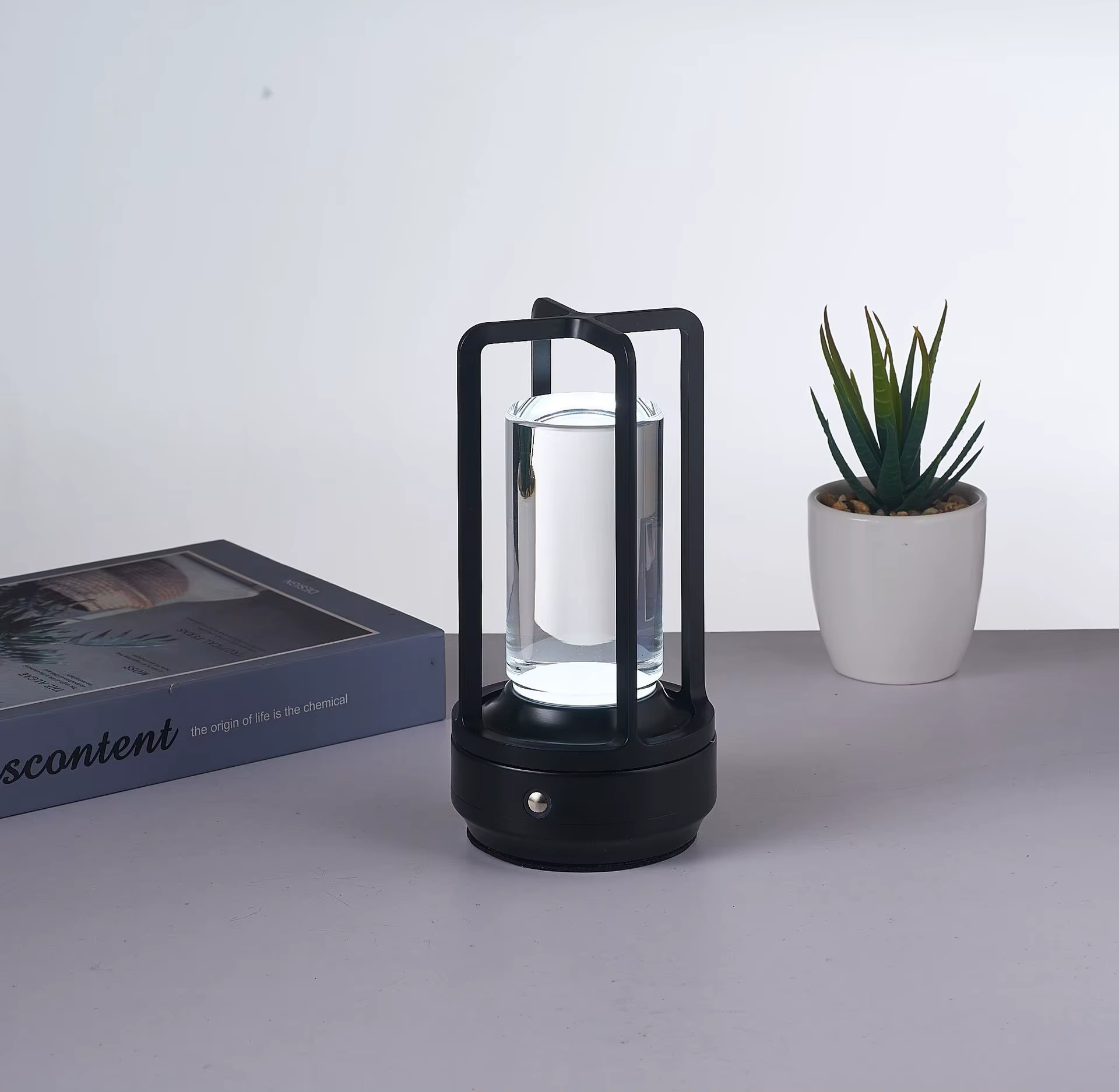 Lampe de chevet Industrielle Tactile style Camping - Opale