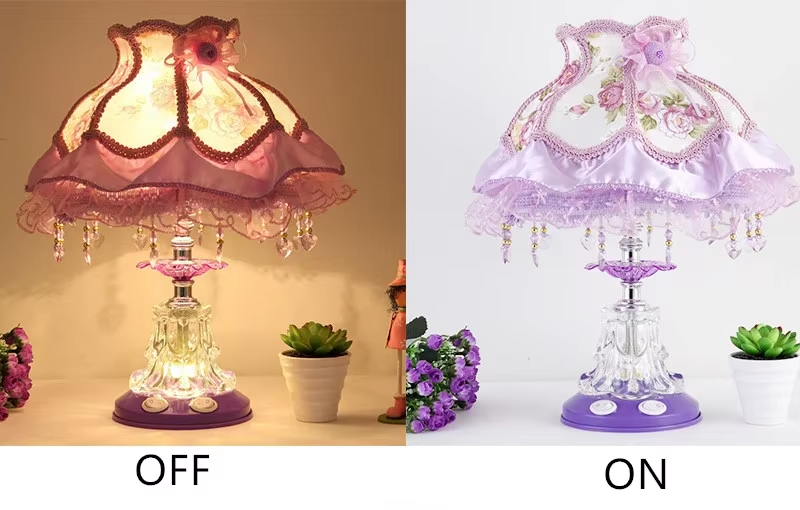 Lampe de chevet Baroque Fille - Opale