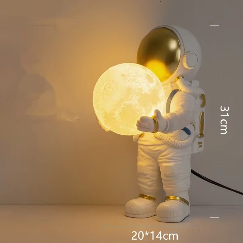 Lampe de Chevet LED Astronaute Originale - Opale