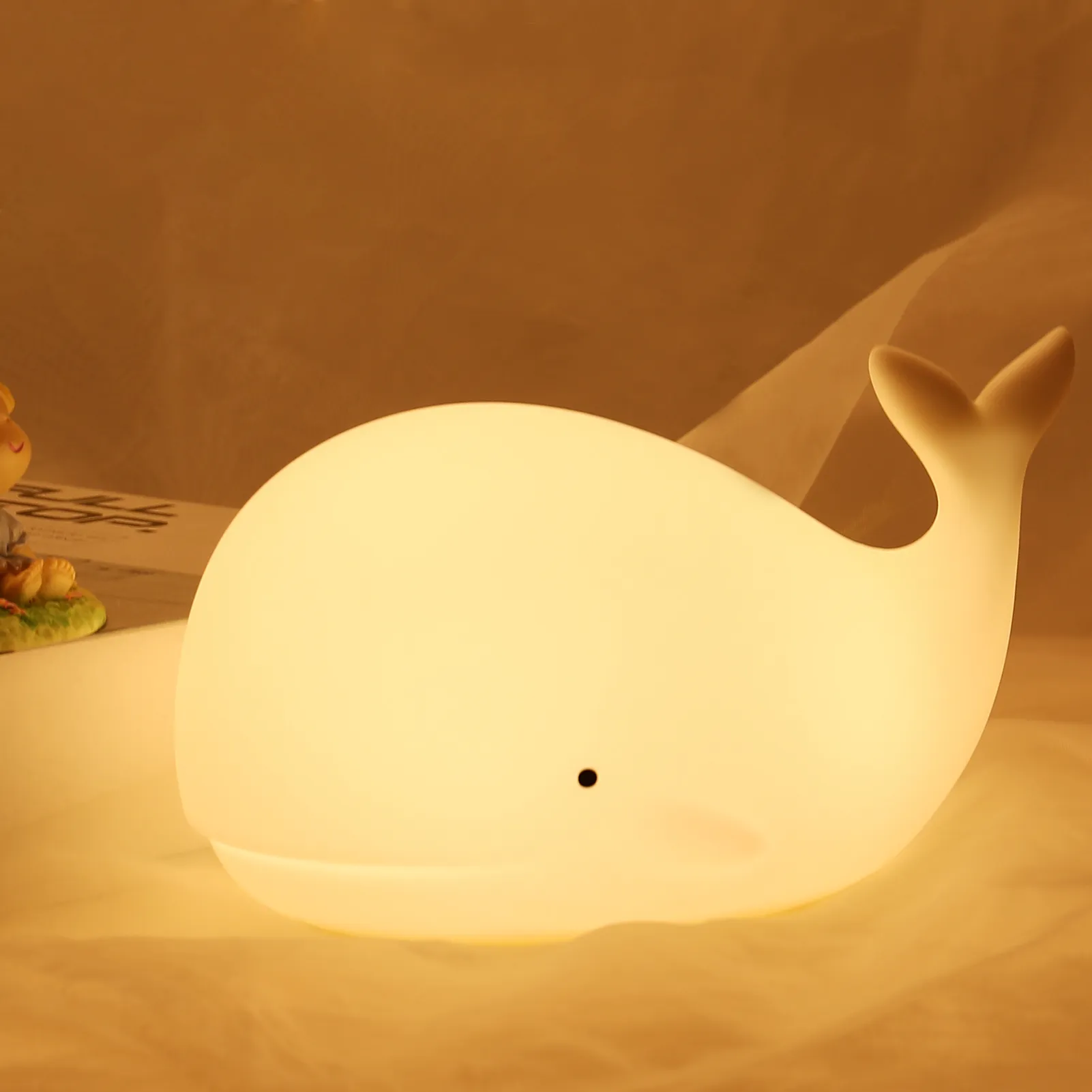 Lampe de chevet Enfant en forme de Baleine - Opale