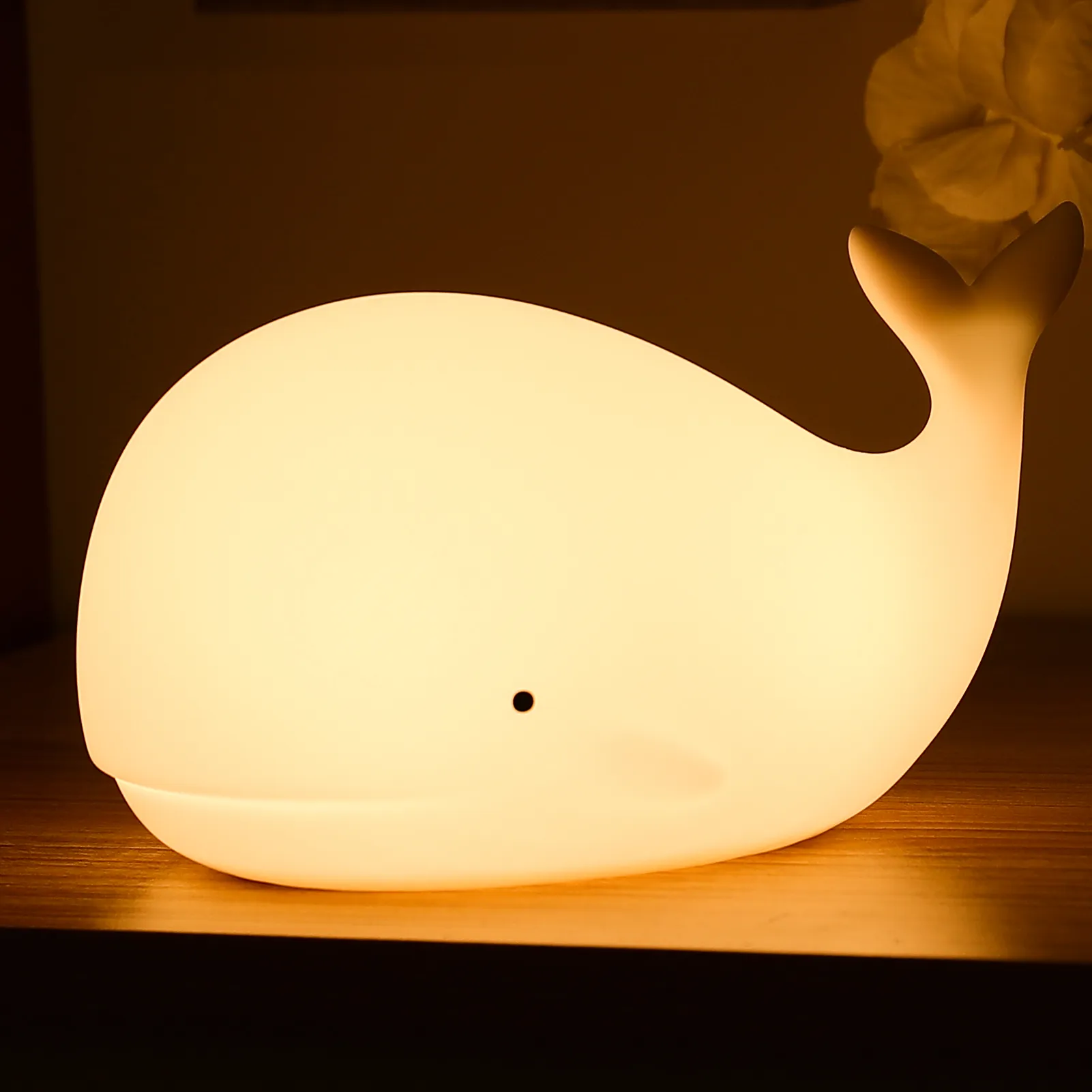 Lampe de chevet Enfant en forme de Baleine - Opale