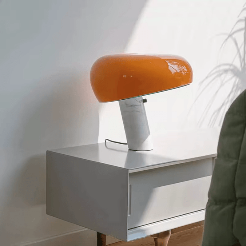 Lampe de chevet Champignon en Marbre - Opale