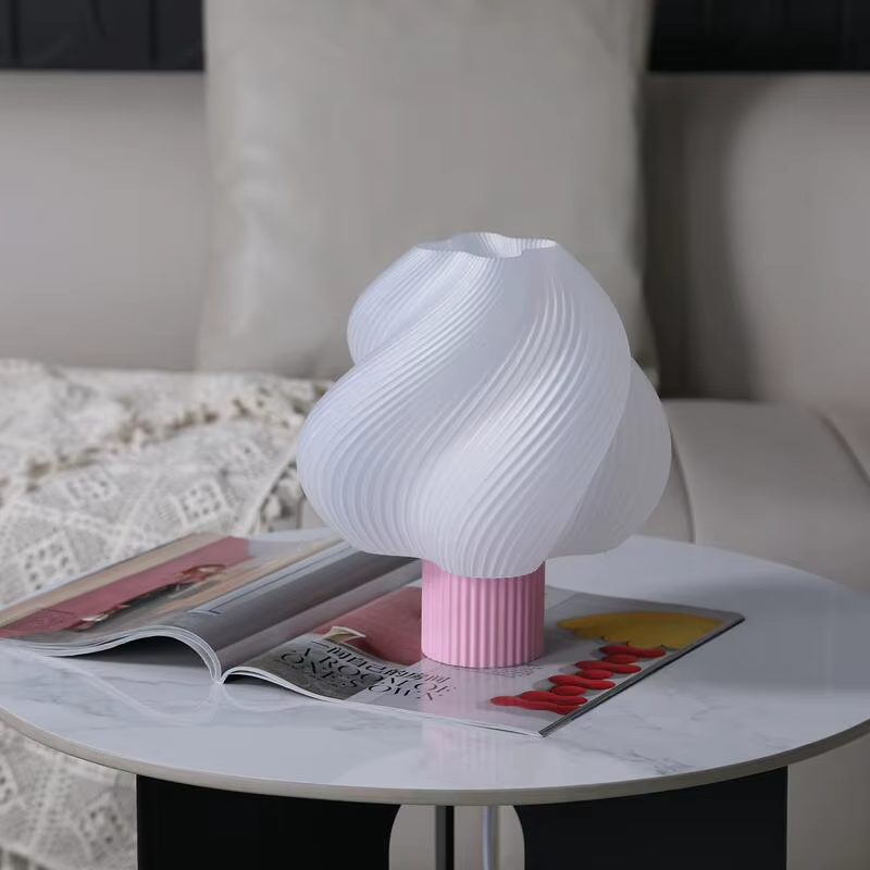 Lampe de chevet Originale Barbe à Papa Rétro - Opale