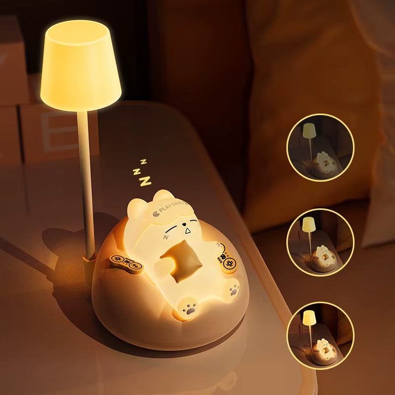 Lampe de chevet USB Mini Chat super Chill