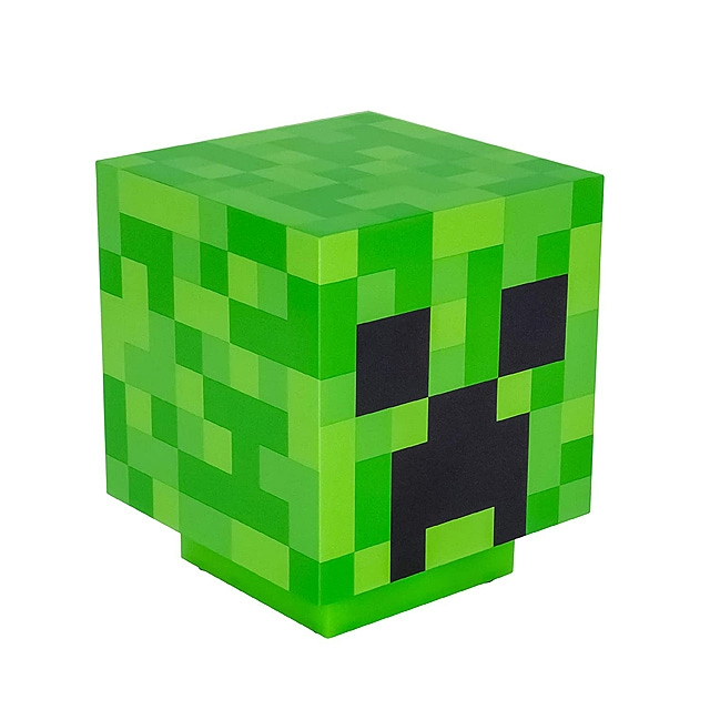 Lampe de Chevet Minecraft tête de Creeper Tactile