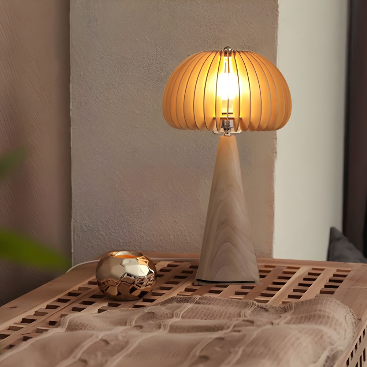 Lampe de chevet Design en Bois