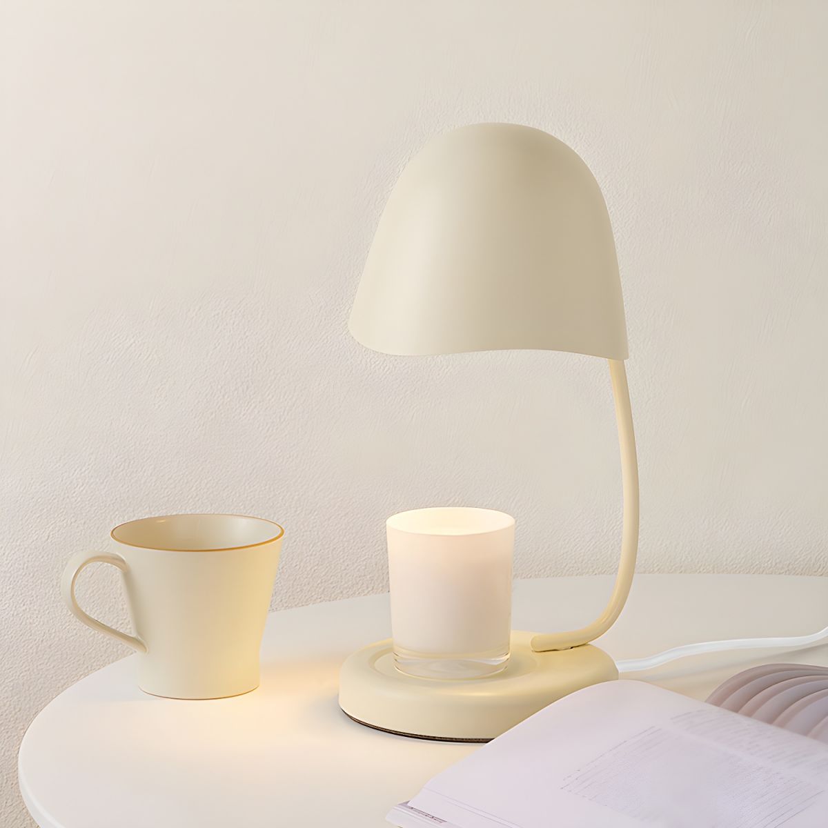 Lampe de chevet Scandinave avec support Bougie