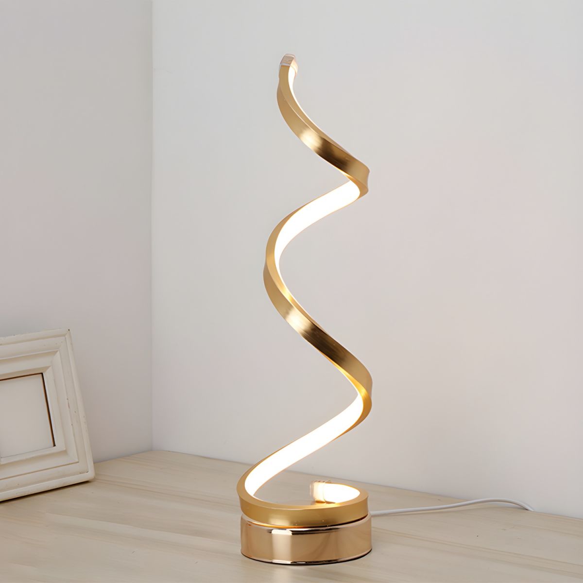 Lampe de chevet Moderne LED en forme de Spirale