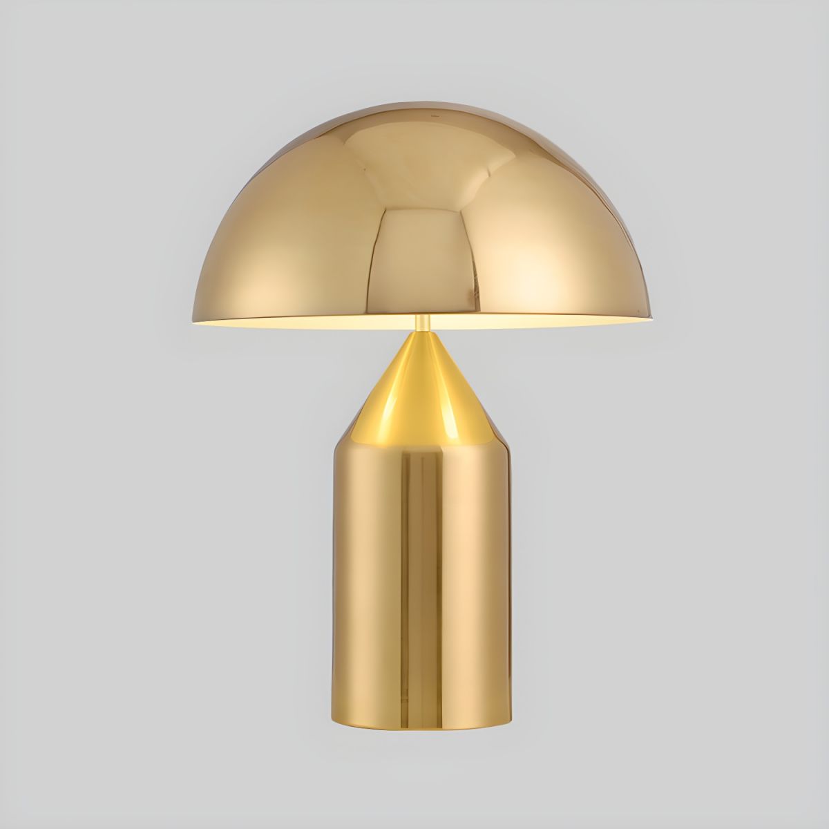 Lampe de chevet Design Champignon Dorée