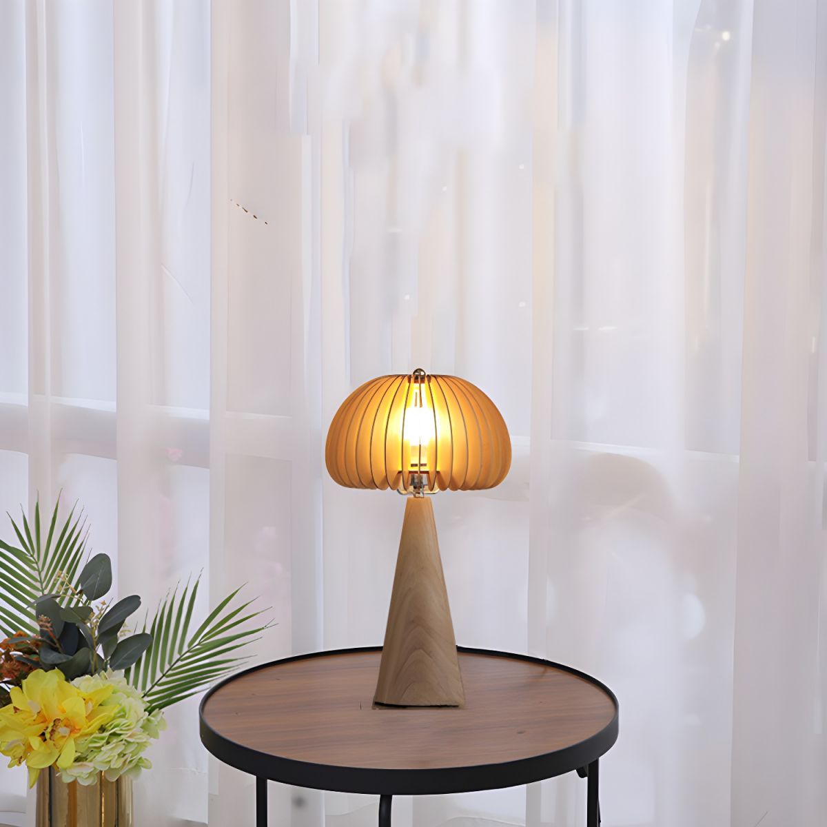 Lampe de chevet Design en Bois