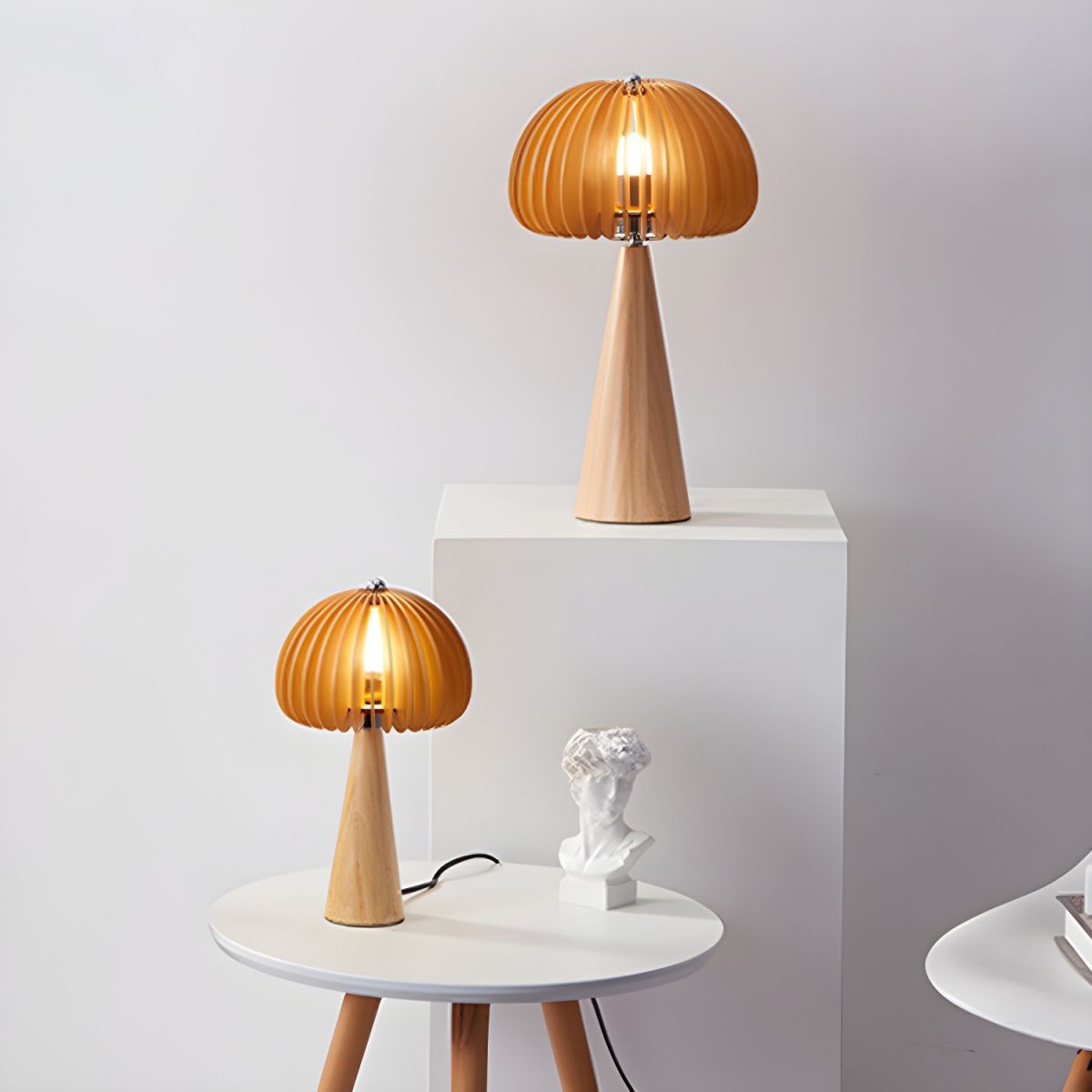 Lampe de chevet Design en Bois