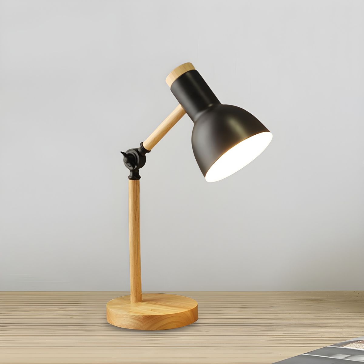 Lampe de Bureau en Bois articulié Design Scandinave