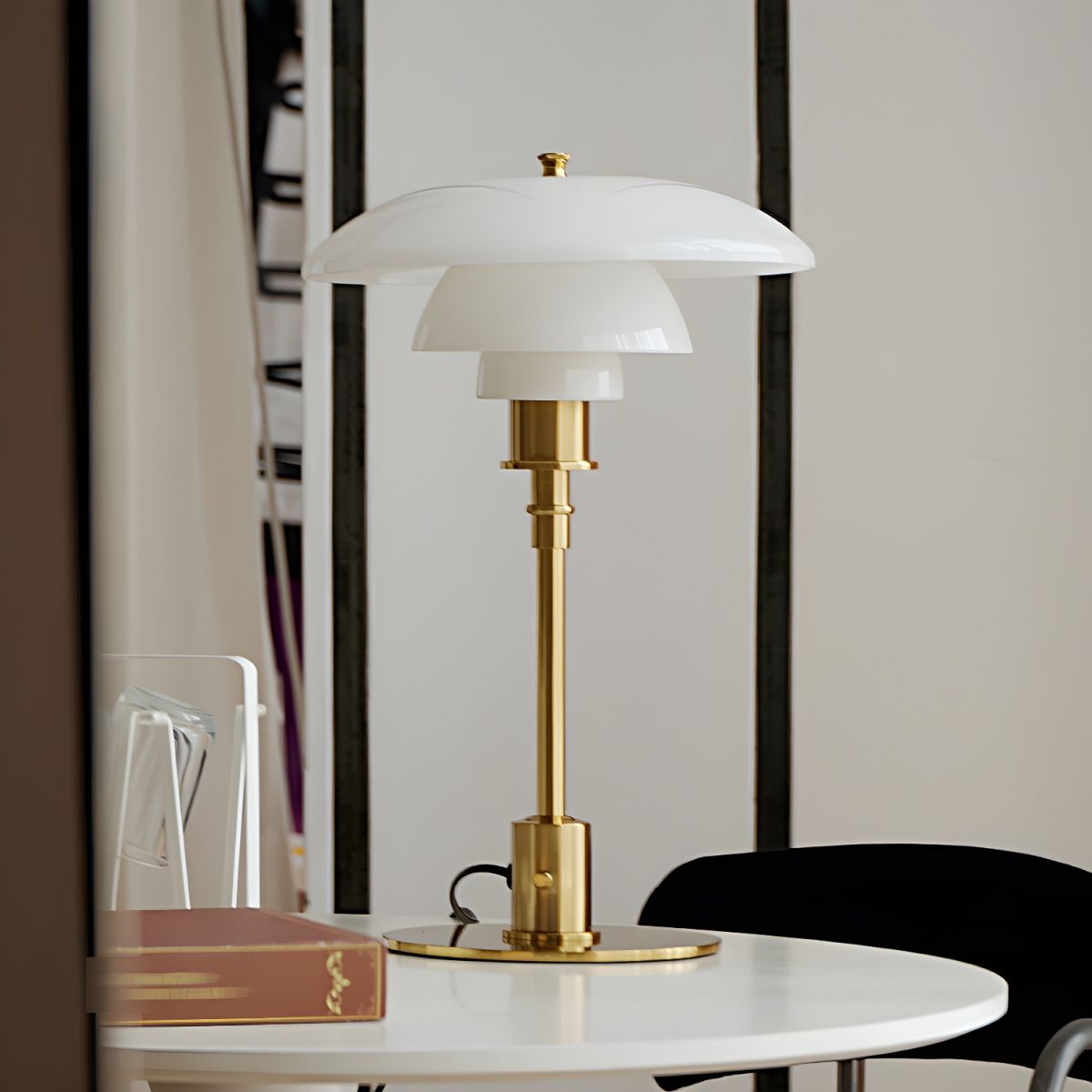 Lampe de chevet Moderne Scandinave en Verre et Métal