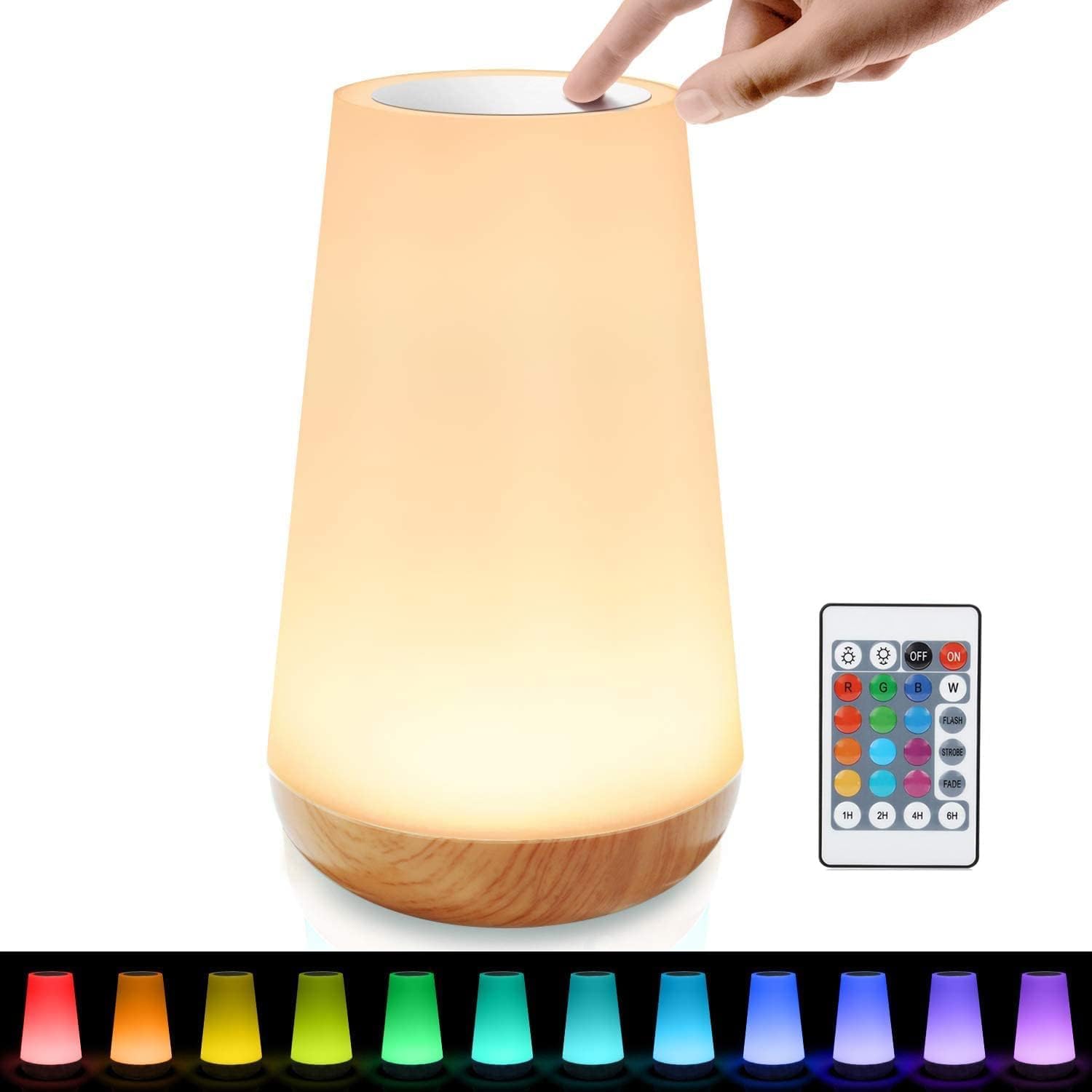 Lampe de chevet USB Tactile 13 Couleurs