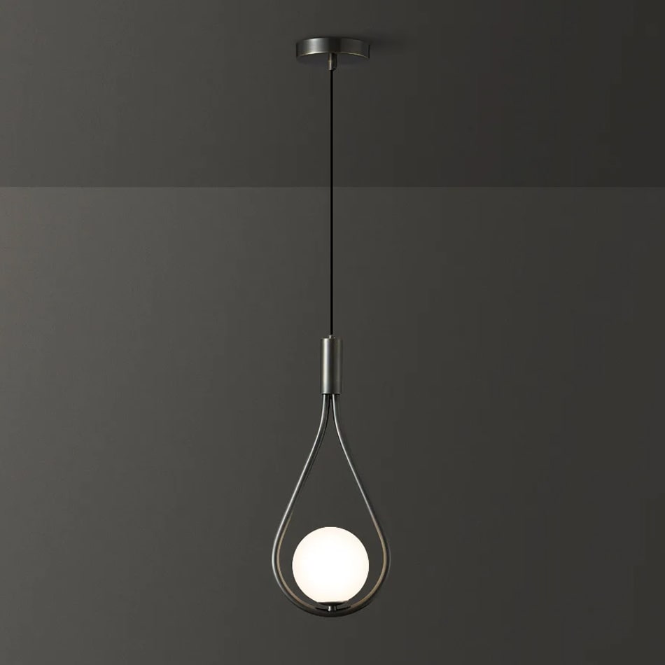 Lampe de chevet suspendue en laiton