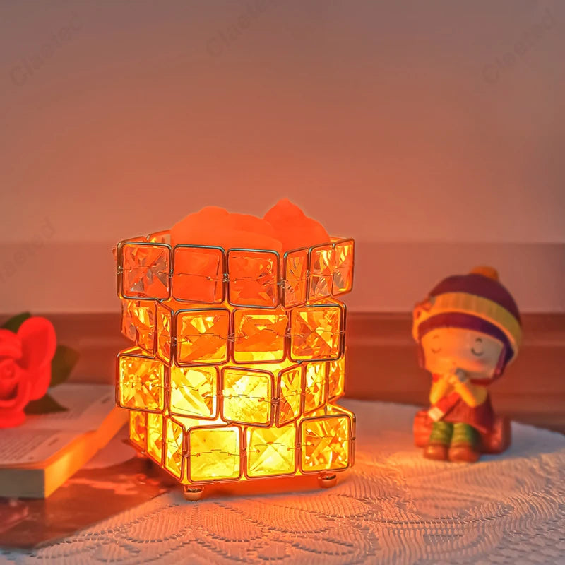 Véritable Lampe de Sel de l'Himalaya Zen - Opale