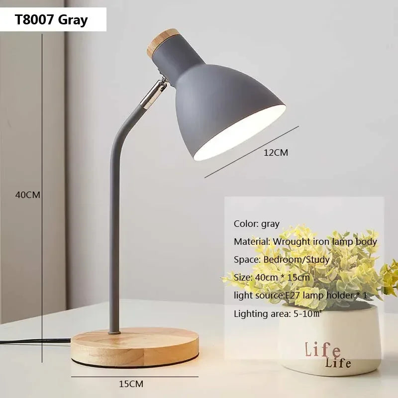 Lampe de chevet Lecture LED en Bois