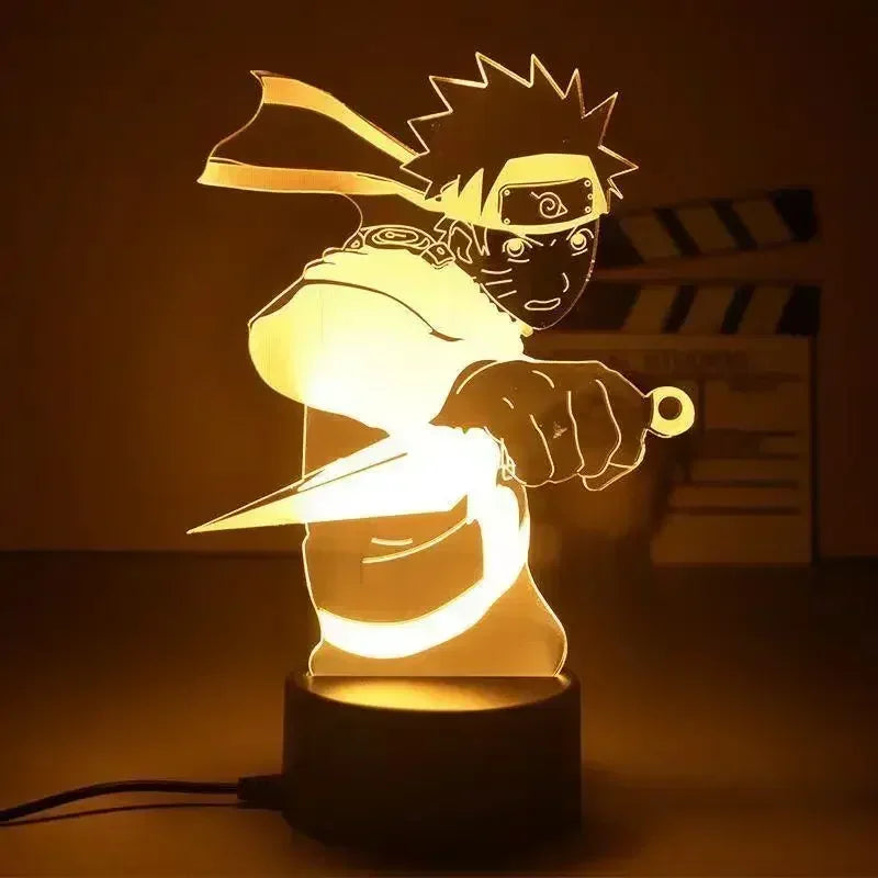 Lampe de chevet Naruto avec Kunai