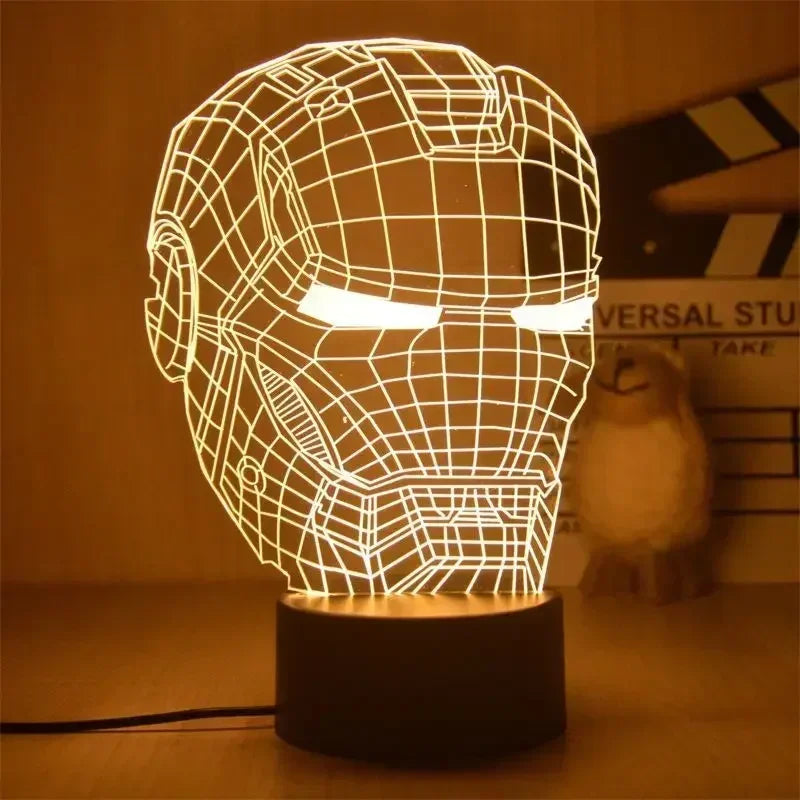 Lampe 3D Casque Iron Man
