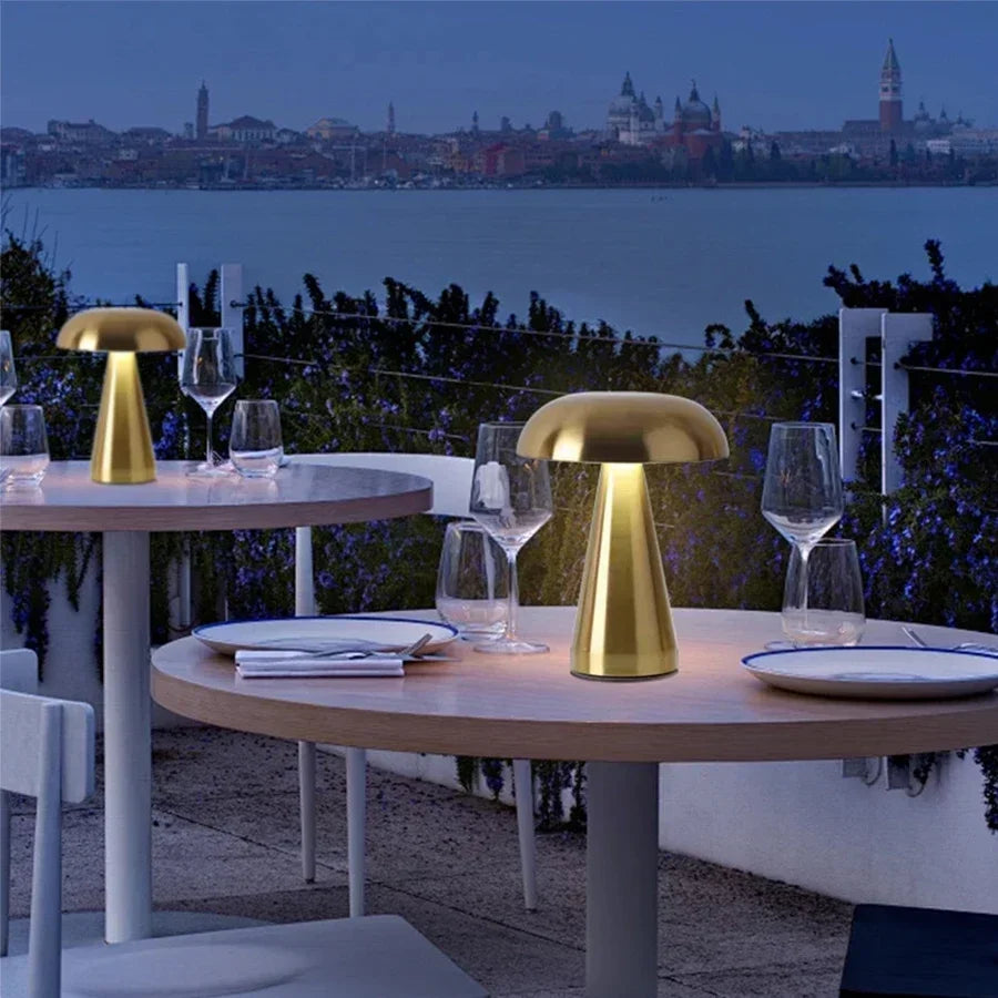 Lampe de chevet Vintage Tactile LED - Opale