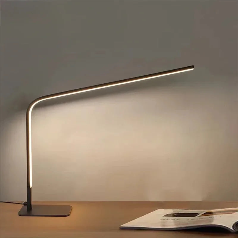 Grande Lampe de Bureau LED Moderne Noir