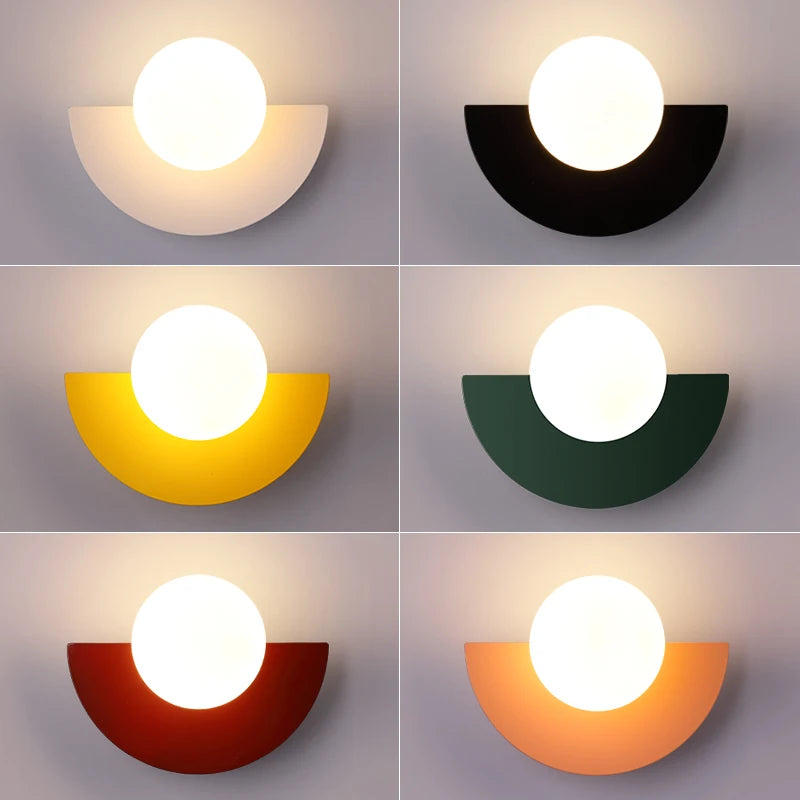 Lampe de chevet Murale Scandinave Colorée