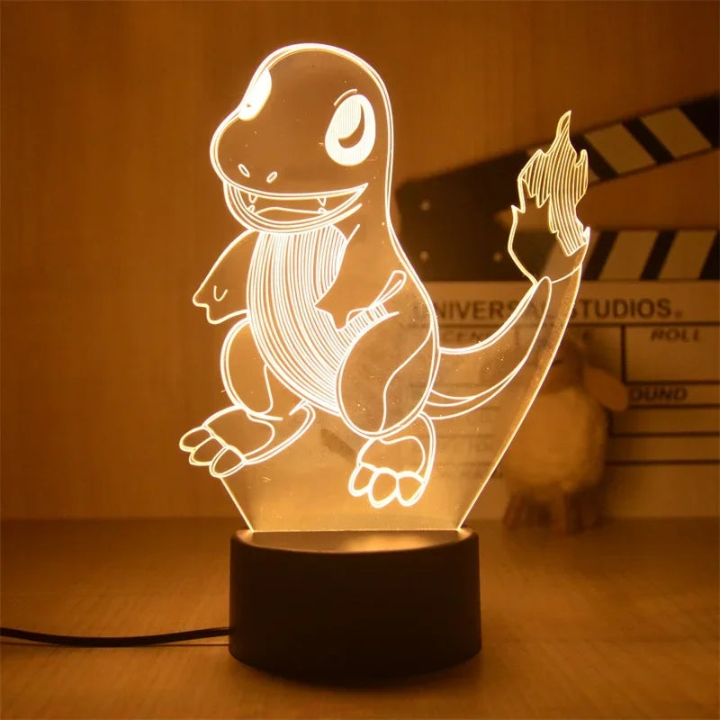 Lampe 3D Pokémon Salamèche