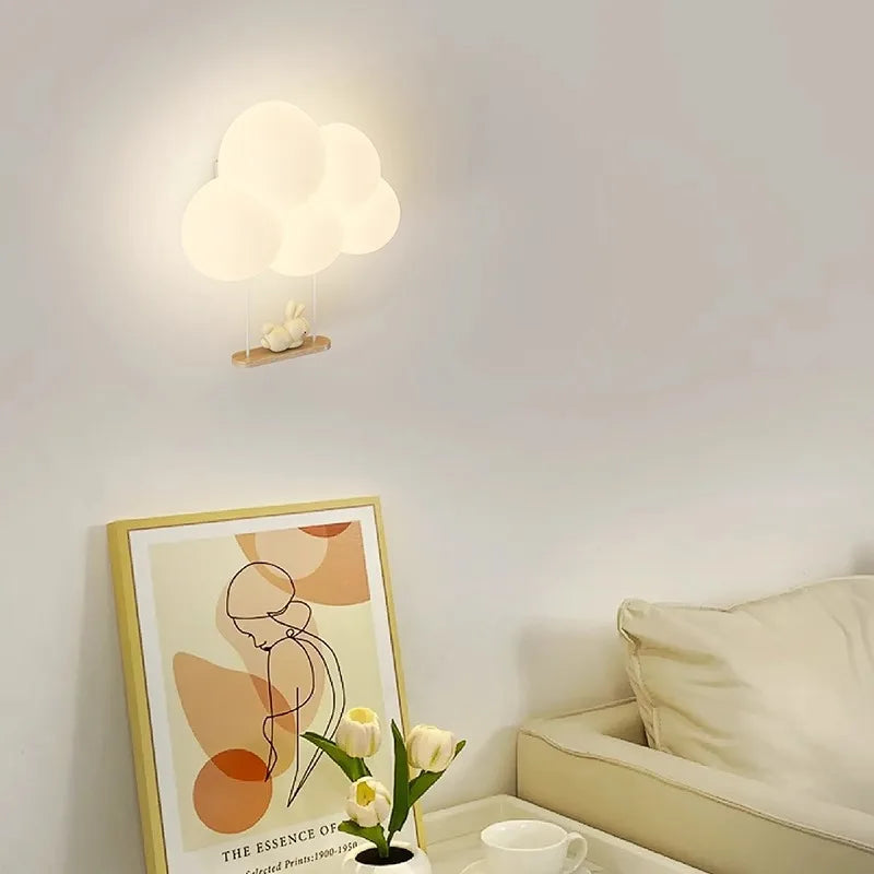 Lampe de chevet Murale Nuage Blanc pour Enfant