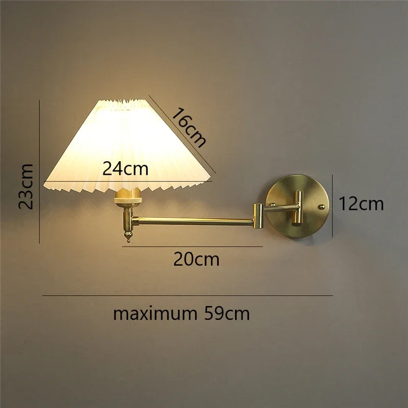 Lampe de Chevet Murale à bras articulé Nordique