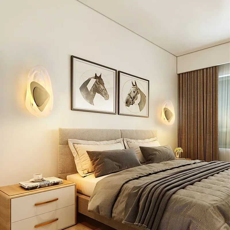 Lampe de chevet Moderne Murale Design Créatif en Verre - Opale
