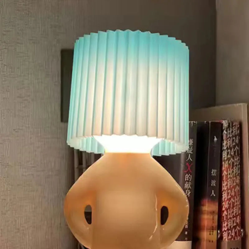 Lampe de chevet Originale en Forme de Bonhomme - Opale