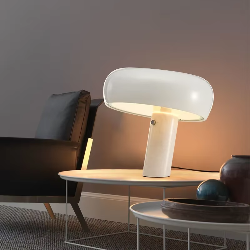 Lampe de chevet Champignon en Marbre