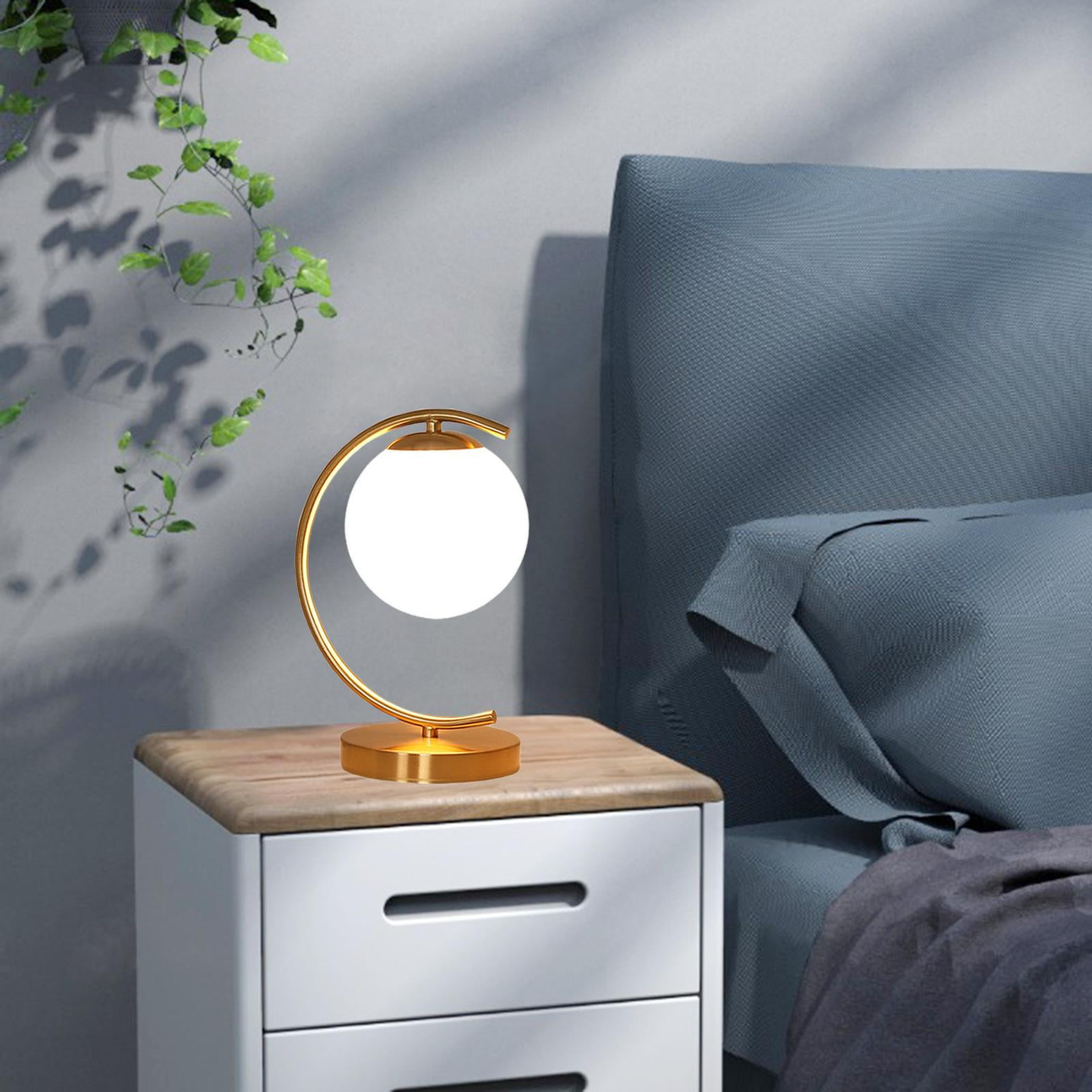 Lampe de chevet Lune Dorée Design avec Boule