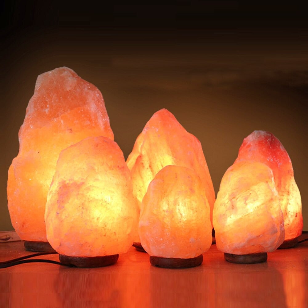 Véritable Lampe de Sel d'Himalaya - Opale